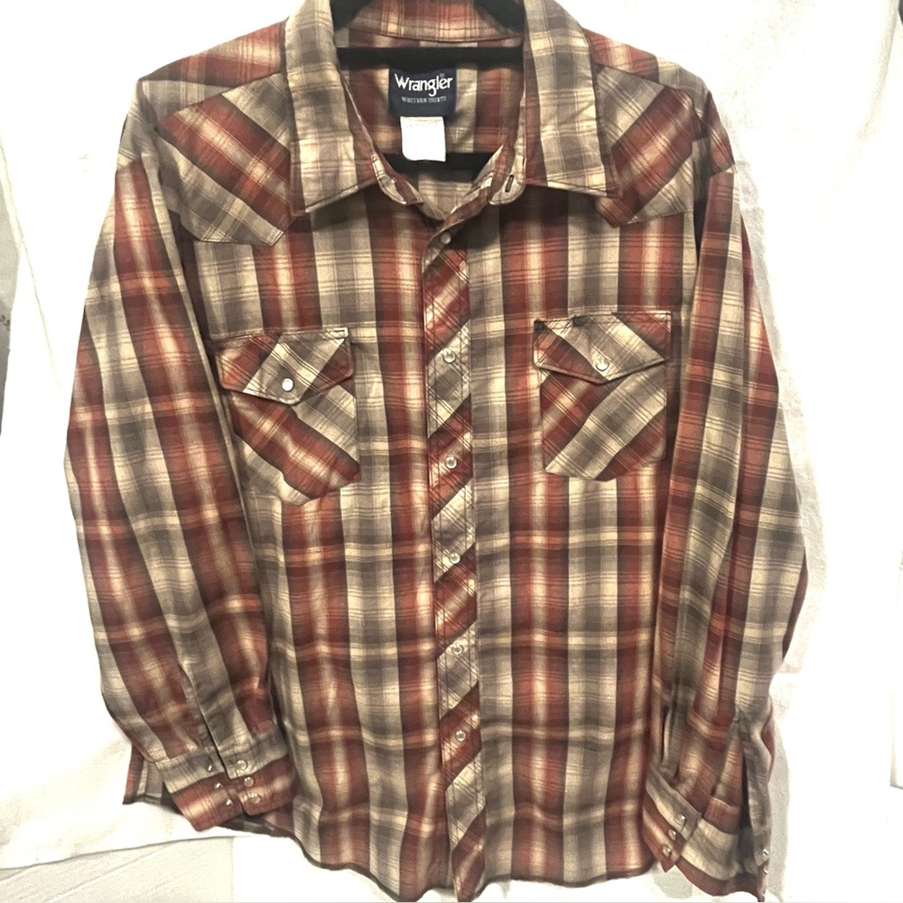 Wrangler Classic Men's Western Pearl Snap Shirt. Size Xxl